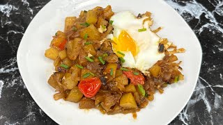 Économique et rassasiante 🍳 Recette à la poêle avec de simples ingrédients quon a tous [upl. by Anail210]