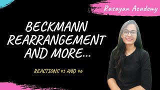 100 Name Reactions  Beckmann Rearrangement  Abnormal Beckmann  Fragmentation [upl. by Korns417]