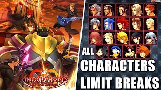 Kingdom Hearts 3582 Days All Characters and Limit Breaks HD [upl. by Ty]