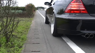 s600l w220 エキマニ マフラー Exhaust Sound Headers amp Muffler） TGSASAKI2 [upl. by Nash512]