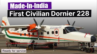 First civilian version of the Do228 aircraft made in India It will be launched with Alliance Air [upl. by Liemaj]