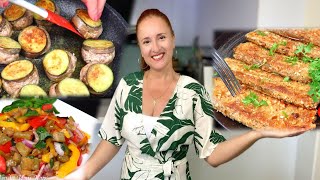 🍆 3 рецепта из баклажанов Вкусно Быстро Люда Изи Кук что приготовить с баклажанами блюда обед ужин [upl. by Auqeenwahs]