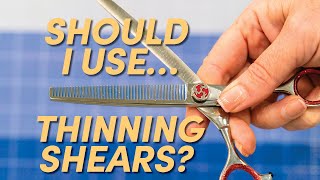 Should I Use… Thinning Shears  Dog Grooming amp Handling Equipment Series [upl. by Chilson]