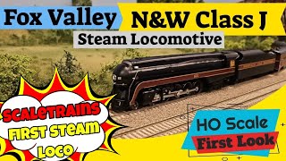 Scale Trains NEW Announcement Fox Valley Models HO NampW Class J Steam Locomotive  Model Railroading [upl. by Gladys]