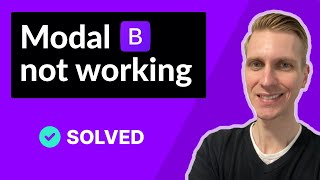 Bootstrap 5 modal not working FIXED [upl. by Trow]