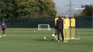 FREE KICKS in Training Balotelli Kolarov and Sinclair with Richard Wright in goal [upl. by Michelina]