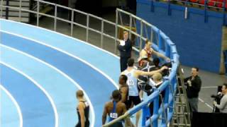 Dwain Chambers 60m falls 2010 Birmingham GamesMOV [upl. by Panthia193]