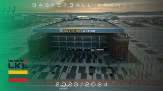 Lithuania LKL Basketball Arenas Season 20232024 [upl. by Reilamag]