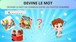 💪 🌍Devine le mot à partir des photos 🕵️‍♂️ 🤔  30 mots à dévoiler  🏆🧠 QUIZ TOUT AGE 🔍✨ Fokus [upl. by Miguela]