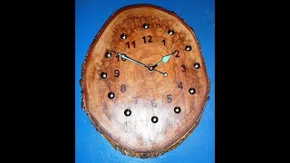 V050 OROLOGIO IN LEGNO FAI DA TE  WOODEN CLOCK DIY [upl. by Fauver]