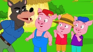 Les Trois Petits Cochons  dessin animé en français  Conte pour enfants avec les Ptits zAmis [upl. by Junji284]