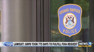 Lawsuit GRPD took 775 days to fulfill FOIA request [upl. by Nuhsal]