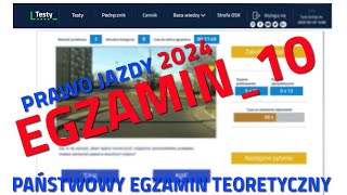 ✅❌Cały egzamin na prawo jazdy 2024❌✅ część 10  2024 kategoria B [upl. by Sylvia]