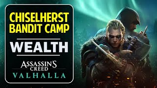 Chiselherst Bandit Camp Wealth Location  Assassins Creed Valhalla Wealth Guide [upl. by Annhej]