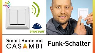 Casambi EnOcean FunkSchalter  Lichtsteuerung per Funk ohne Batterie und Kabel [upl. by Omik]