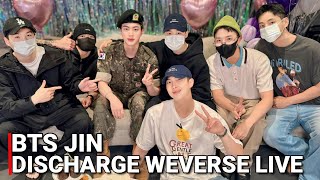 All BTS Members Celebrate Jin Military Discharge Together BTS Jin Comeback Weverse Live ENG SUB [upl. by Dana]