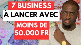 7 BUSINESS à LANCER avec MOINS de 50000fr et Nouvelles Astuces de Vente 2024 [upl. by Noslen467]