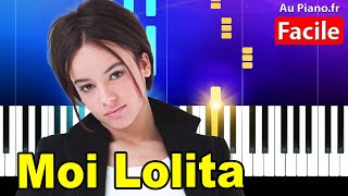 Alizée Moi Lolita Piano Cover Tutorial Karaoké Paroles [upl. by Ynafets]