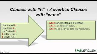 Clauses with it Adverbial clauses with when [upl. by Alial]