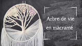 Tutoriel Macramé — Arbre de vie — Intermédiaireavancé [upl. by Lawler]