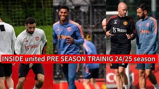 UNITEDS PREPARATION FOR A NEW SEASON 2424 BEGINS  BIG NAMES RASHFORD SANCHO AMADANTHONY ALL 💯🔥🔥 [upl. by Waldack]