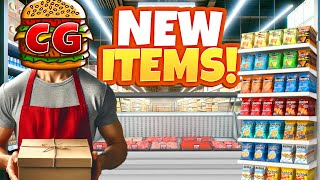 Filling Up My Grocery Store with NEW PRODUCTS in Supermarket Simulator [upl. by Aggappera]