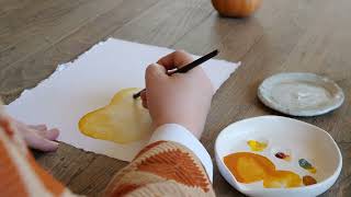 Ask Martha How to Paint a Squash Watercolor Tutorial [upl. by Oluap16]