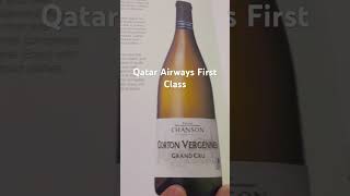 Qatar Airways First Class Wine List [upl. by Hsakiv37]