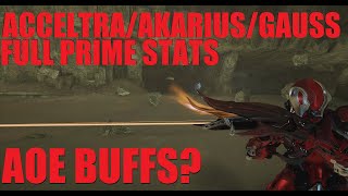 WARFRAME GAUSS PRIME ACCESS FULL STAT COMPARISSON  Baro Too  Whispers In The Wall [upl. by Sherj27]