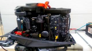 Yanmar Diesel outboard engine D18 D27 D36 D40 OBMs only a few hours [upl. by Anirrok]