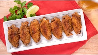 Fish Sauce Wings 3Ingredient Recipe  Thai Recipes ปีกไก่ทอดนำ้ปลา [upl. by Ettolrahs]