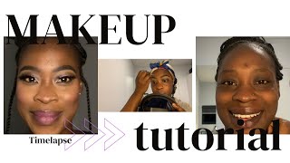 Catfish or  MAKEUP TUTORIAL TimeLapse  makeuptransformation beginnerfriendly purplemakeup [upl. by Nadbus989]