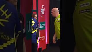 🚨incident was hat MvG mit der Schreiberin 😳🚨 Darts Michael van Gerwen Dart 🎯 [upl. by Baxy50]