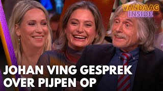 Johan ving gesprek over pijpen op Ik heb blozend in mn kleedkamer gezeten  VANDAAG INSIDE [upl. by Atinej]