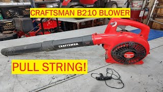 Craftsman B210 Hand Held Blower Pull String Replacement [upl. by Carlita350]