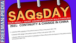 SAQsDAY 2021 CONTINUITY amp CHANGE IN CHINA [upl. by Eisset]