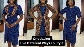 How to cut and sew a Reversible Jacket ll style in 5 different ways [upl. by Bhayani]