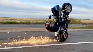 HOW TO GET YOUR BAGGER STUNT READY BAGGER WHEELIES AND BURN OUTS [upl. by Aneelahs]