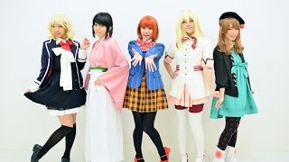 【クロスオーバー】ヒロインズできしめん踊ってみた【コスプレ】 [upl. by Oralle]