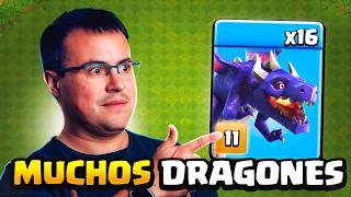 Tantos Dragones por Ataque de Clash of Clans 🐲 [upl. by Neirrad]