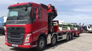 Volvo 2019 FH460 8 x 2 with Fassi F820RA226 Crane and Rigid Cheesewedge Beavertail Body [upl. by Stelmach]