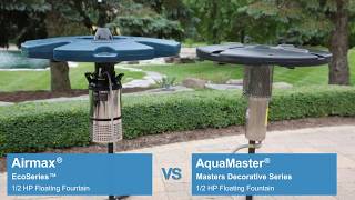 Airmax® EcoSeries™ 12 HP Fountain vs AquaMaster® Masters Decorative 12 HP Fountain [upl. by Amber668]