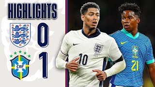 England 01 Brazil  Endrick Scores Late Winner  Highlights [upl. by Noirb]