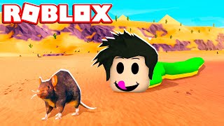 LOKIS COBRINHA ENGOLIU RATINHO  Roblox  Be a Snake [upl. by Koa]