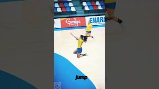 High jump youtubeshorts shorts handball respect [upl. by Anitsyrhk]