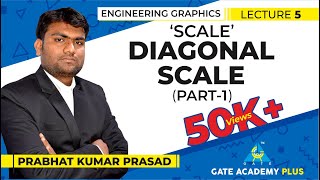 Engineering Graphics  Scale  Diagonal Scale  Part 1 Lecture 5 [upl. by Mullins702]