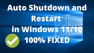 How To Fix Auto ShutdownRestart Problem On Windows 1110 In 2024 [upl. by Terb]