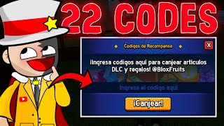 22 CODIGOS DE BLOX FRUITS CODES ROBLOX [upl. by Gilmore]