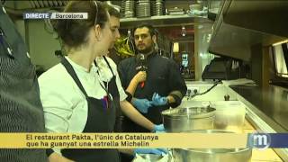 TV3  Els Matins  El Pakta obté la primera estrella Michelin [upl. by Ardnoid]