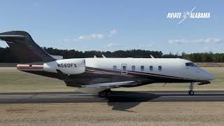 Flexjet Bombardier Challenger 350 Landing amp Takeoff [upl. by Skurnik986]